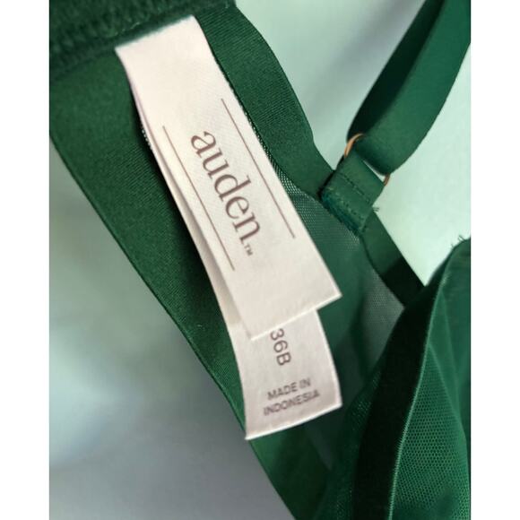 Auden Mesh Unlined Demi Bra 36B Green - Picture 5 of 7